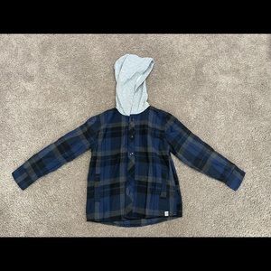 Boys flannel hoodie